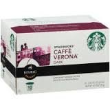 Starbucks, Single Serve K-Cup Coffee, 4.2oz Box (Pack of 3) (Choose Flavors) (Caffe Verona Dark)