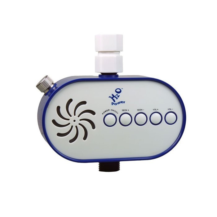 H2O Audio H2O-100 Power Water Pressure Powered Shower Radio