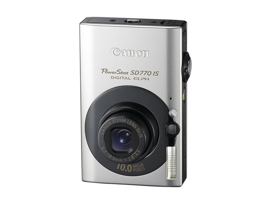 Canon PowerShot SD770 IS 10MP Digital Camera with 3x Optical Image Stabilized Zoom (Silver) N3
