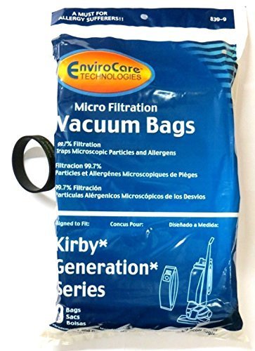 Kirby Generation 1,2,3,4,5,6 and Ultimate G Allergen Filtration Bags (9 BAGS & 1 BELT) N2