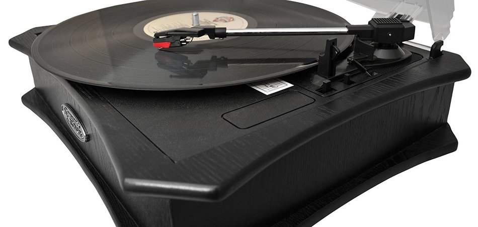 Pyle Home PVNTT5UB Retro Style Vinyl Turntable with USB-To-PC Recording (Black) (Discontinued by Manufacturer)