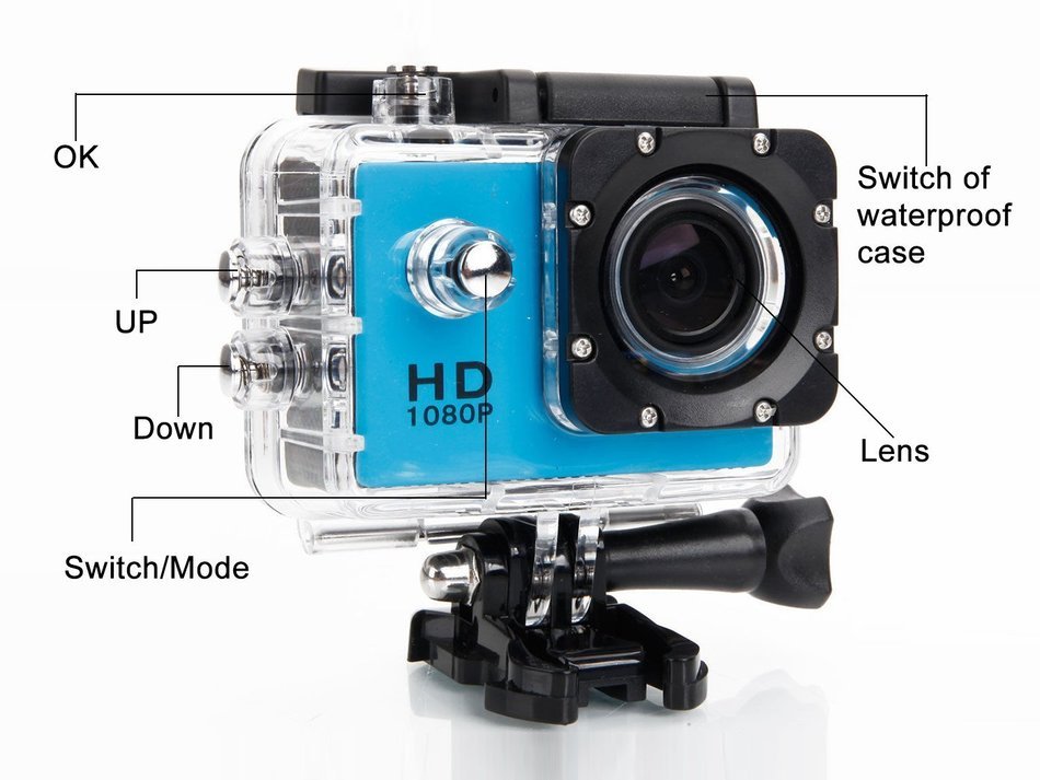 CXTX WIFI Wireless Mini 1080P HD 30-Meter Waterproof Sports DV Full 2.0" LCD 170&deg; Wide Angle Lens Video outdoor...