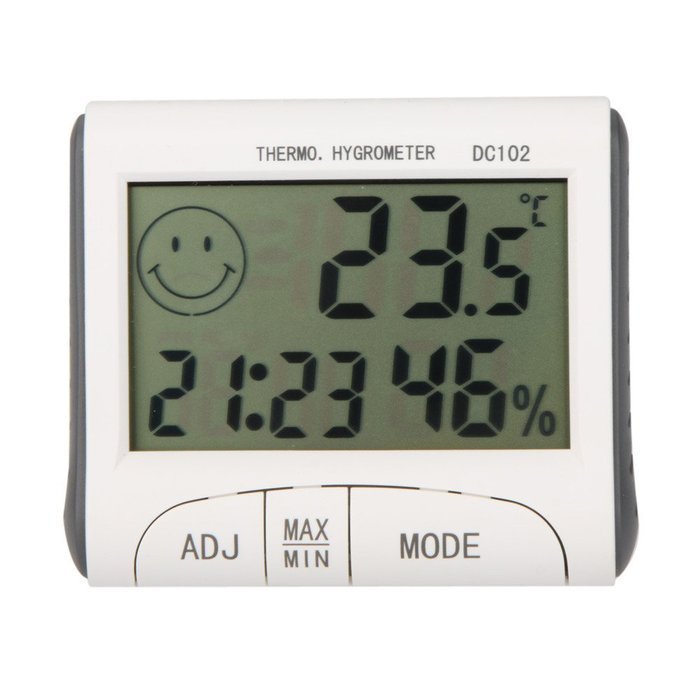 SYS LCD Digital Temperature Tester Wireless Thermometer Hygrometer Temperature Humidity Meter Clock N3