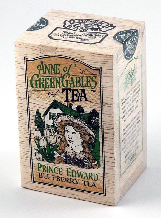 Anne of Green Gables Theme Prince Edward Blueberry Flavored Ceylon Black Tea, 25 Bags in Decorative Wood Crate...
