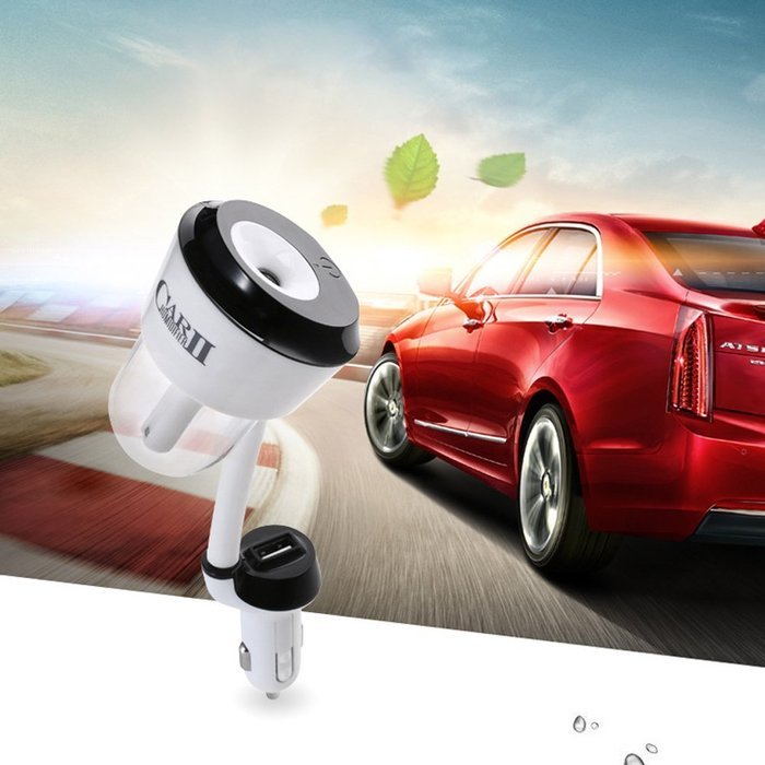 KimKing 2016 New Generation 2 in 1 Car Humidifier+ Dual USB Port Charger Essential Oil Aroma Diffuser 5V2.1A 50ml... N2