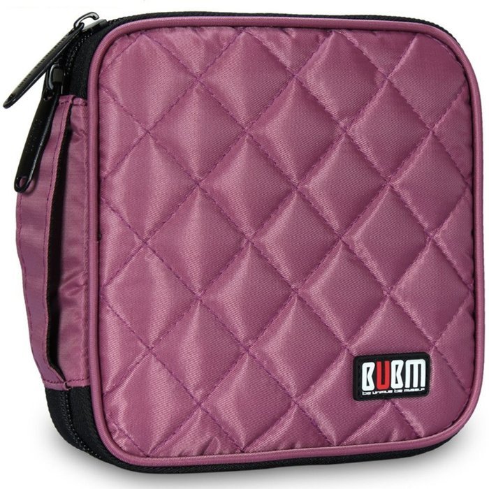 32 Capacity CD / DVD Wallet, 230D Space Twill Cover, Various Colors - Blue N3