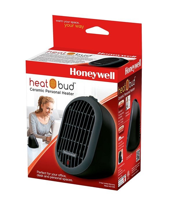 Honeywell HCE100R Heat Bud Ceramic Heater, Red N6