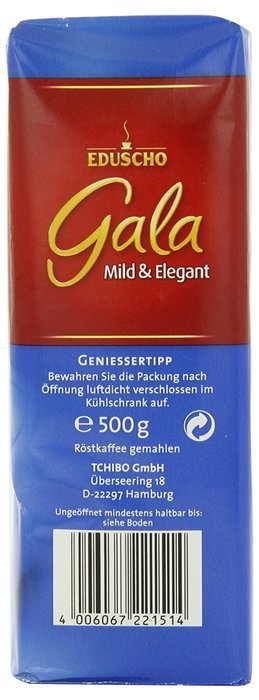 Eduscho Gala Nr. 1 Coffee, Mild and Elegant, 17.5-Ounce N4