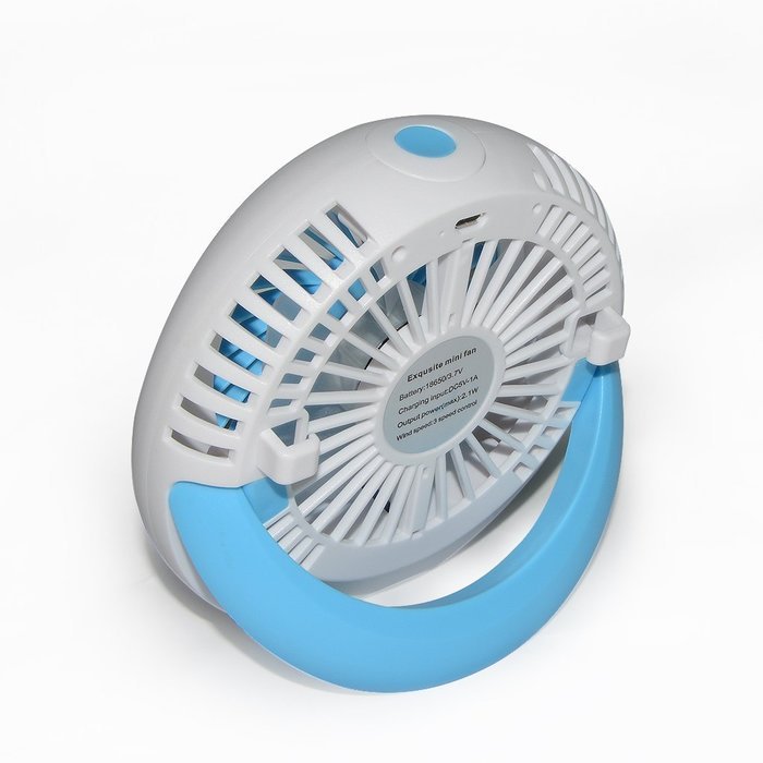 GaGa MILANO 5-inch Mini Quietness Desktop Fan Hand Hold And Support 3 Speed Cool Fan with USB Charge for Home... N7