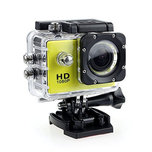 DLPIN&reg; Orignal SJ4000 HD 1080P Bicycle Helmet Sports DV Action Waterproof Car Camera (Yellow)