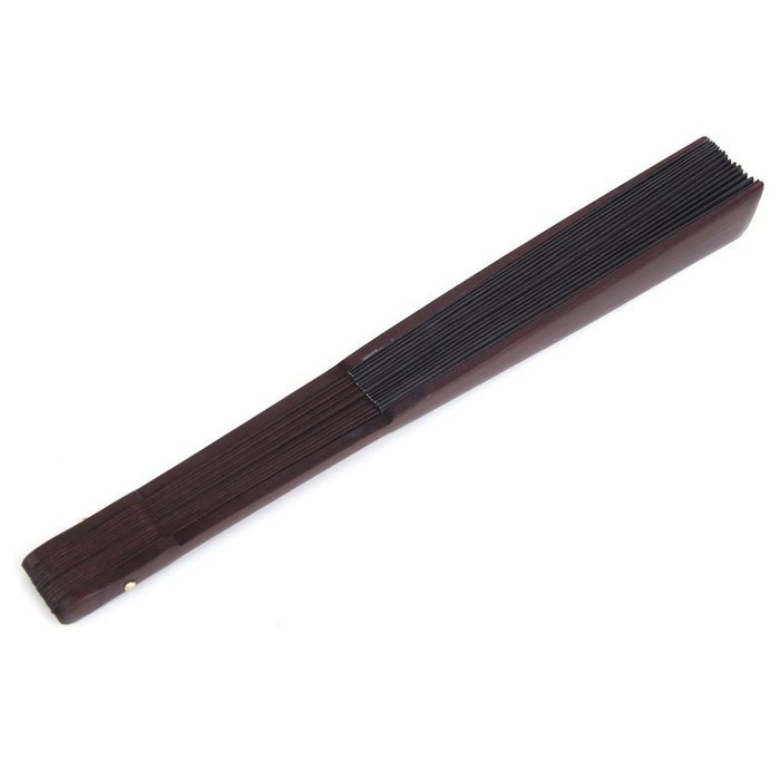 WINOMO Men Portable Folding Bamboo Hand Fan Wedding Party Gift (Black) N7