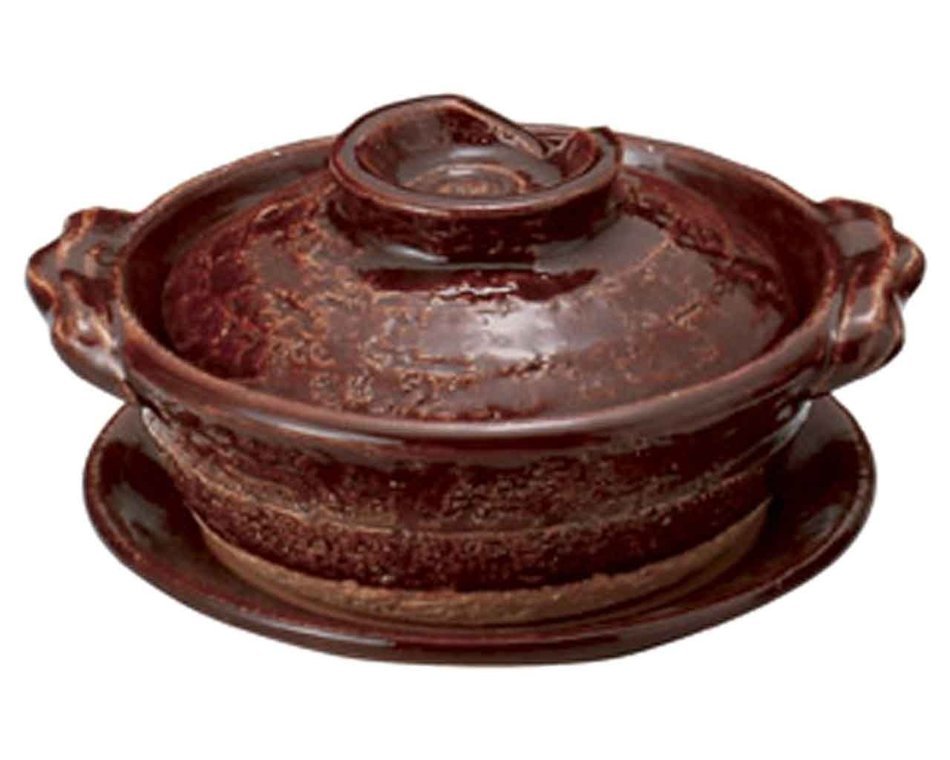 Candy-Glaze for 1-2 persons 6.9inch Donabe Japanese Hot pot Brown Ceramic Made in Japan