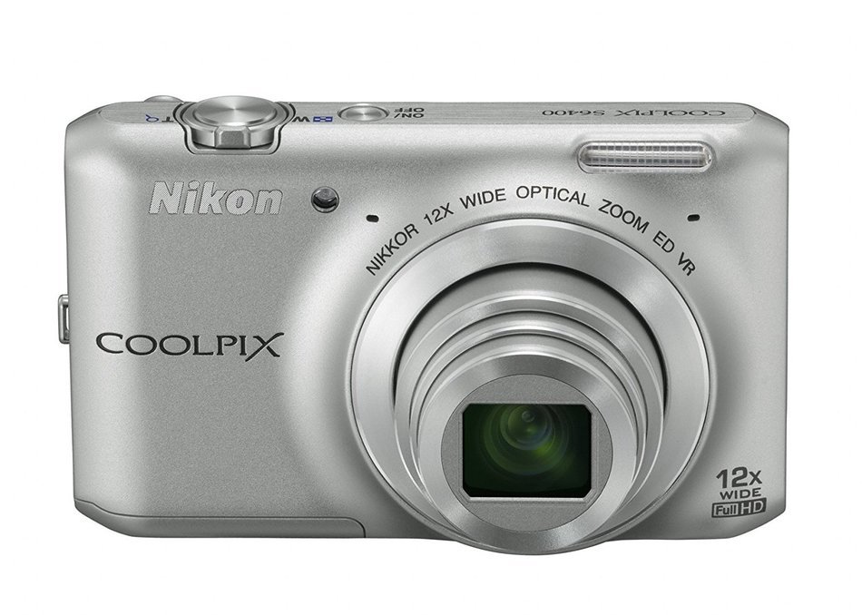 Nikon COOLPIX S6400 16 MP Digital Camera with 12x Optical Zoom and 3-inch LCD (Silver) (OLD MODEL) N4