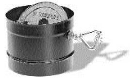Chimney 69096 Simpson Dura-Vent DuraBlack 8 in. Dia Stovepipe Adaptor with Damper Section