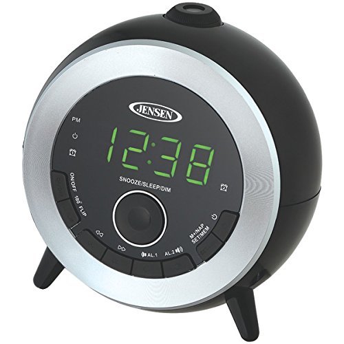 Jensen Dual Alarm Projection Clock Radio "Product Category: Clocks/Clock Radios"