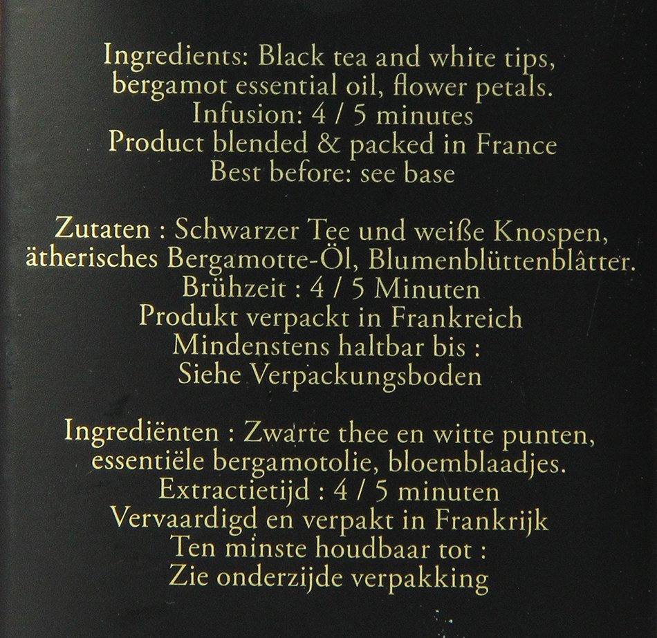 DAMMANN FRERES Earl Grey Loose Tea, 3.5 Ounce N3