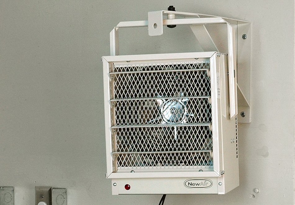 NewAir G73 Hardwired Electric Garage Heater, 17060 BTUs, Ivory N5