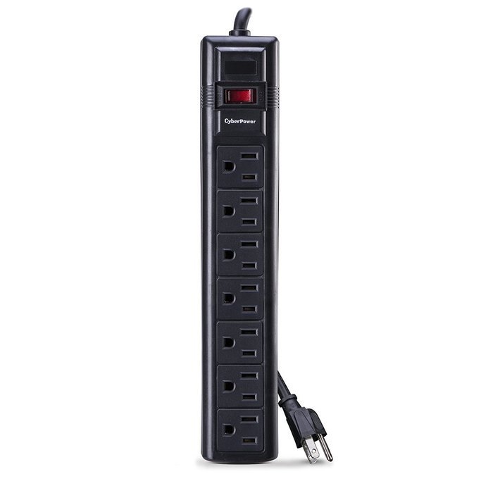 CyberPower CSB806 Surge Protector 8-Outlets 6 Ft Cord 1800 Joules N2
