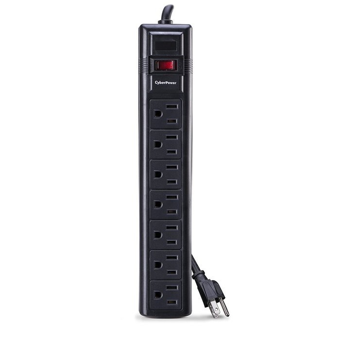 CyberPower CSB806 Surge Protector 8-Outlets 6 Ft Cord 1800 Joules N3