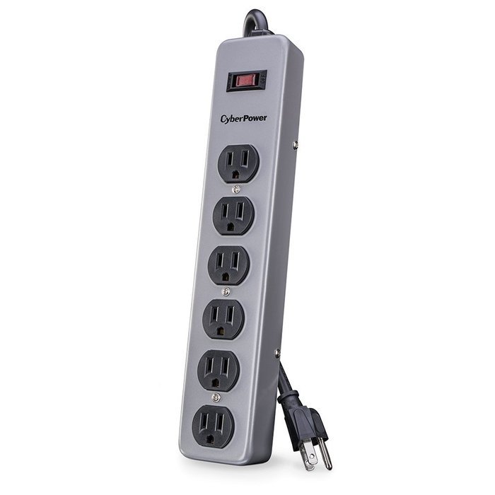CyberPower CSB806 Surge Protector 8-Outlets 6 Ft Cord 1800 Joules N5