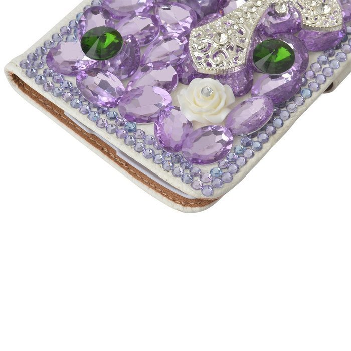 Note 5 Case, Galaxy Note 5 Case,Yaheeda Premium PU Leather [3D Metal Accessory ] Bling Diamond Crystal [Card Slot... N31
