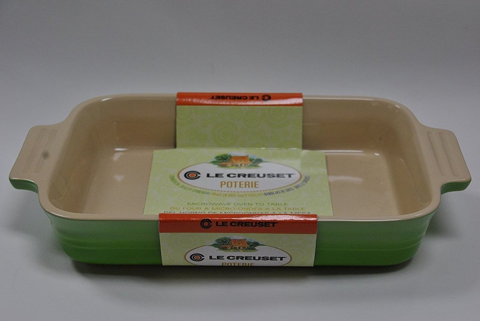 Le Creuset Rectangular Baker, 10.5", Fruit Green N3