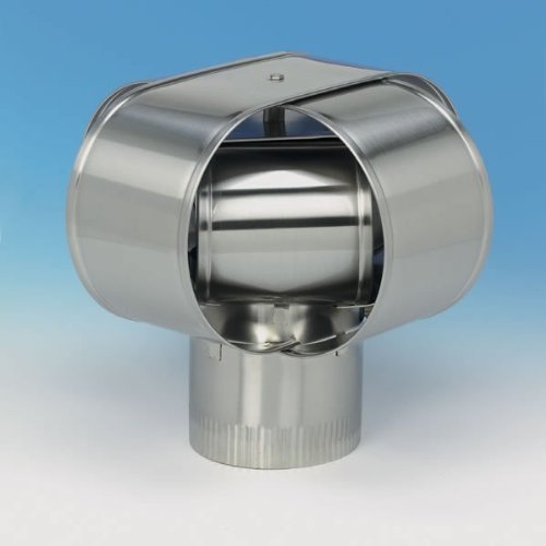 Homesaver 14906 6 Inch HomeSaver Windbeater Stainless Steel Cap 24-ga.