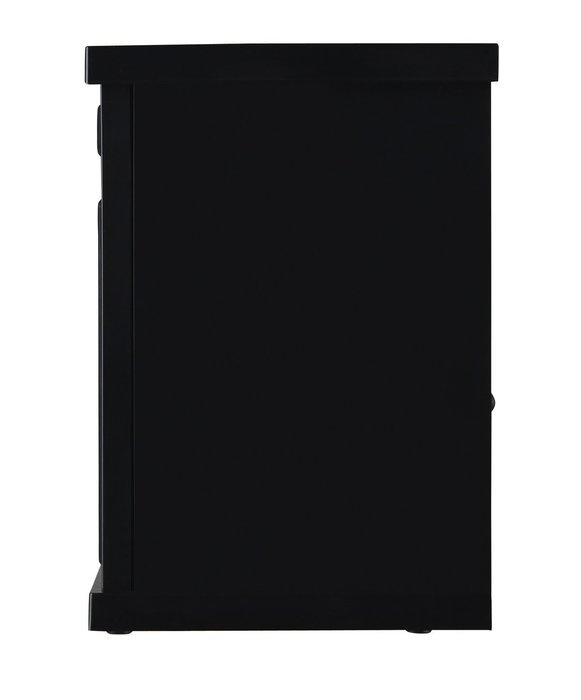 3G Plus 14" Mini Electric Fireplace Hearth Portable Heater Log Fuel Effect, 1000 Watt&mdash;Black N3