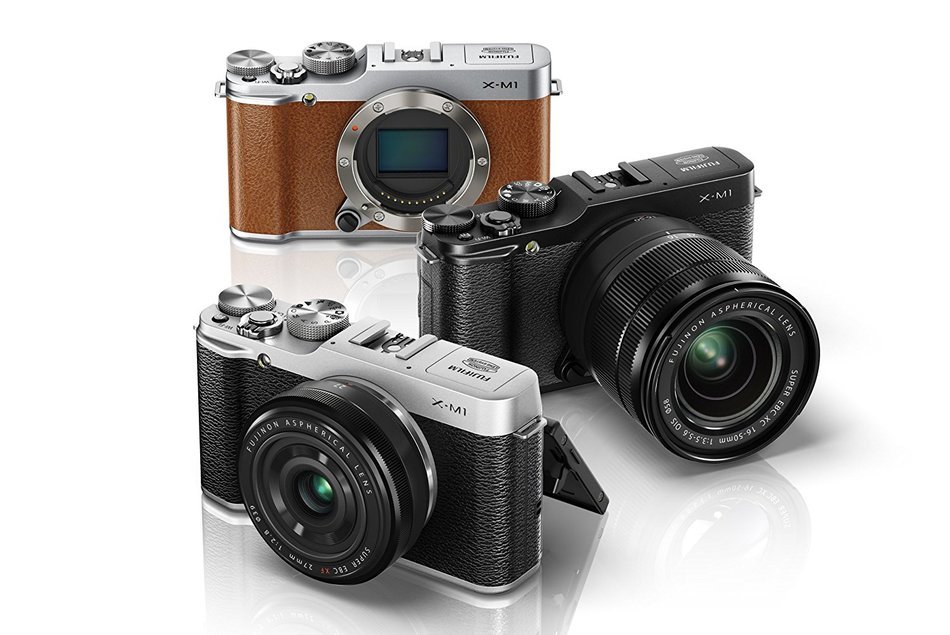 Fujifilm X-M1 Compact System 16 MP Digital Camera with 3-Inch LCD Screen - Body Only (Brown) N13