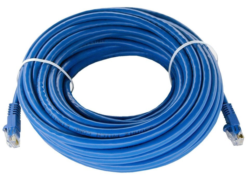 Shaxon UL724M8100BU-8FB RJ45 to RJ45 Category 6 Patch Cord - Blue, 100 Feet N3