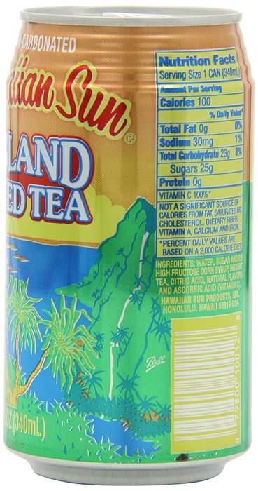 Hawaiian Sun Island Ice Tea, 11.5-Ounce (Pack of 24) N5