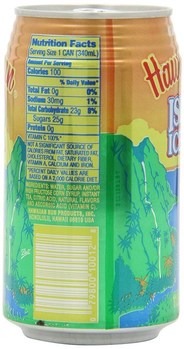 Hawaiian Sun Island Ice Tea, 11.5-Ounce (Pack of 24) N6