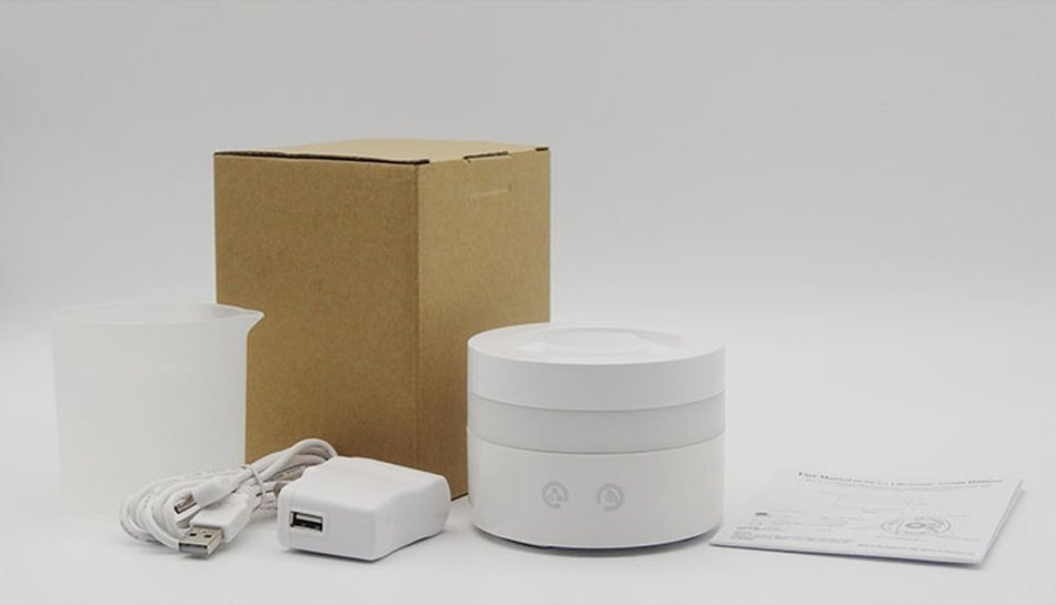 QH 100ml Colorful LED Light Aroma Humidifier (White) N5