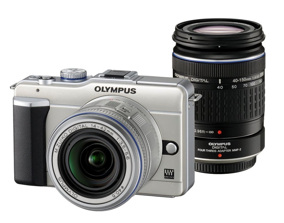 Olympus PEN E-PL1 12.3MP Live MOS Micro Four Thirds Mirrorless Digital Camera with 14-42mm f/3.5-5.6 Zuiko Digital... N4