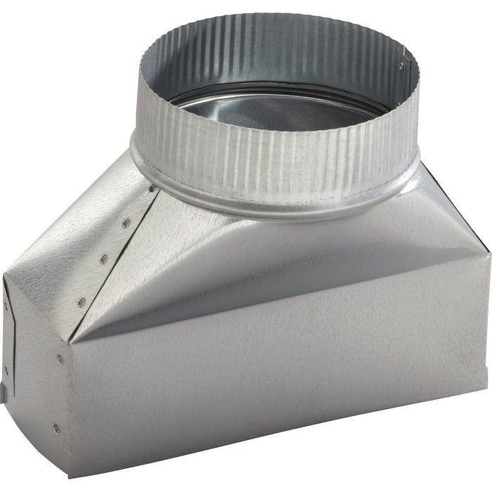 Broan 413 3-1/4" x 10" to 8" Round Duct Transition, NA