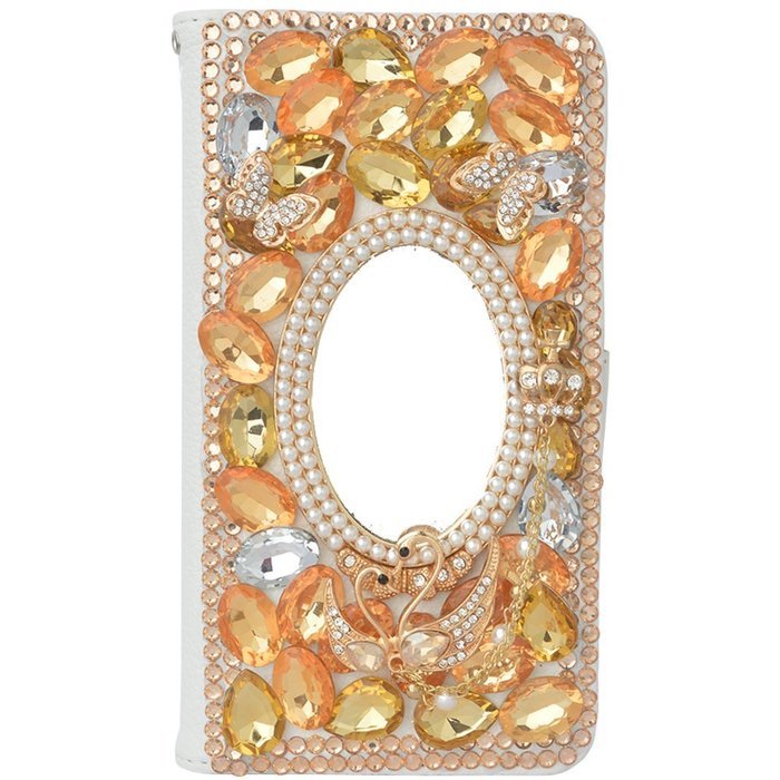 Note 5 Case, Galaxy Note 5 Case,Yaheeda Premium PU Leather [3D Metal Accessory ] Bling Diamond Crystal [Card Slot... N37