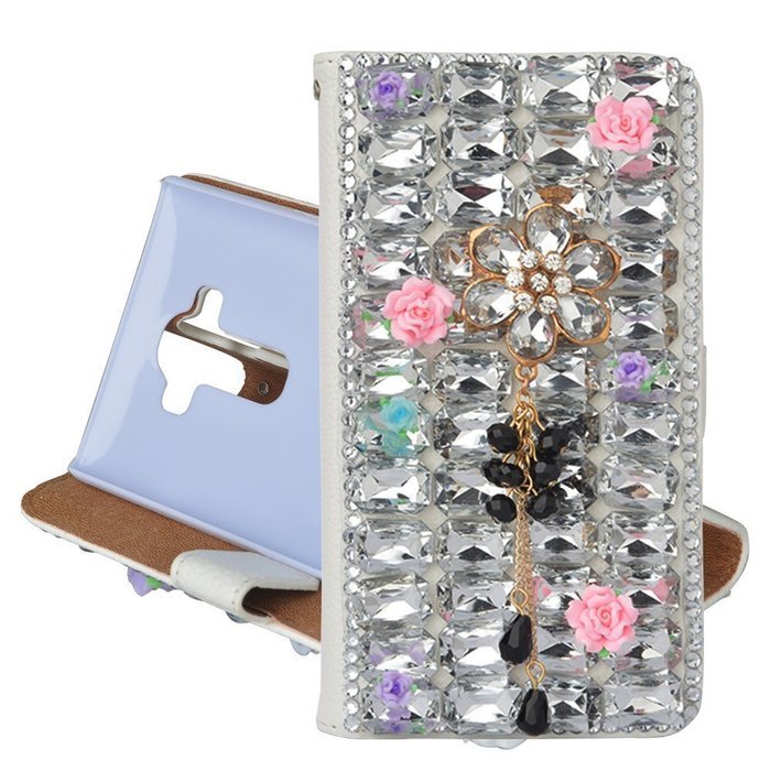 Note 5 Case, Galaxy Note 5 Case,Yaheeda Premium PU Leather [3D Metal Accessory ] Bling Diamond Crystal [Card Slot... N42