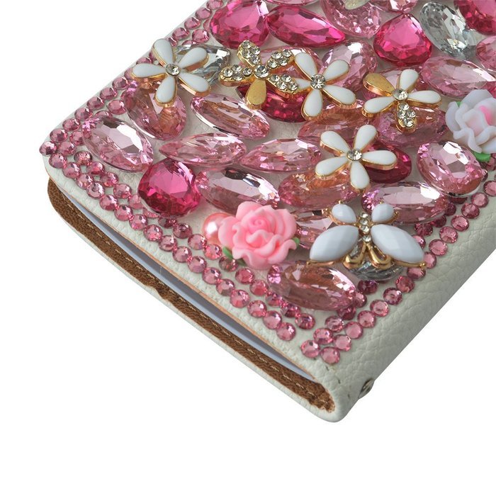 Note 5 Case, Galaxy Note 5 Case,Yaheeda Premium PU Leather [3D Metal Accessory ] Bling Diamond Crystal [Card Slot... N44