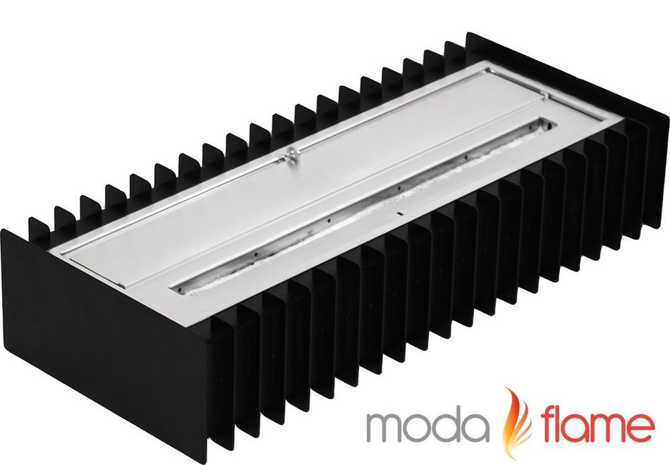 Moda Flame 24 Inch Ventless Bio Ethanol Fireplace Grate Burner Insert N3