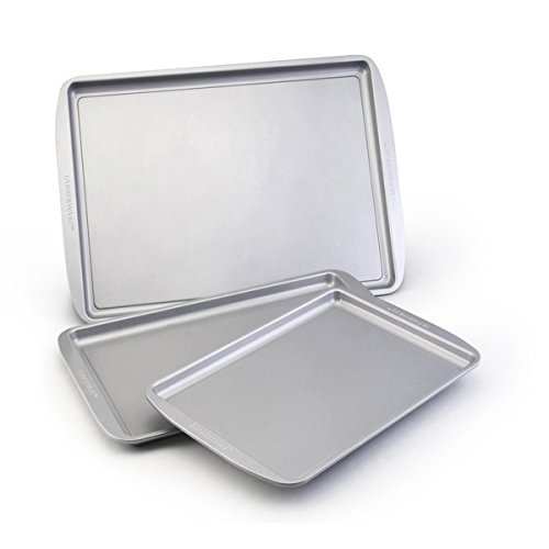 Bakeware 3-piece Cookie Pan Set Ensure You Can Bake A Variety Of Delicious Foods.