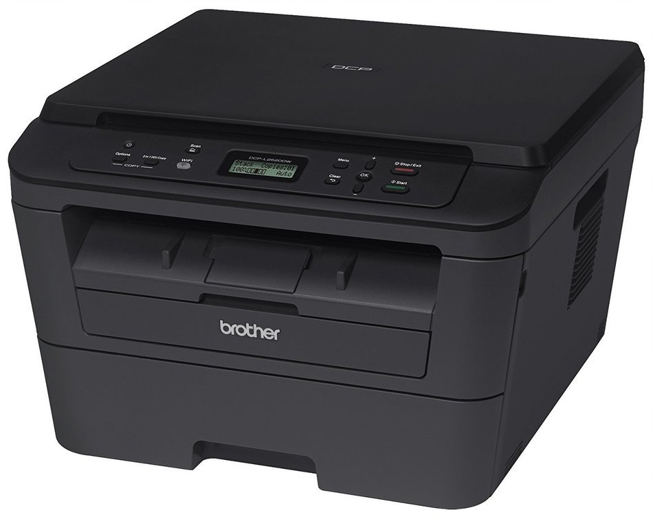 Brother DCPL2520DW Wireless Compact Multifunction Laser Printer and Copier, Amazon Dash Replenishment Enabled N4