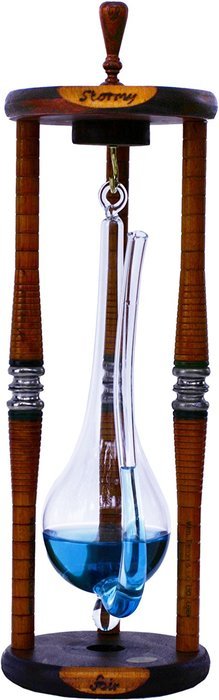 River City Clocks Renaissance Water Barometer, Antique Wood Frame, 14-Inch Tall