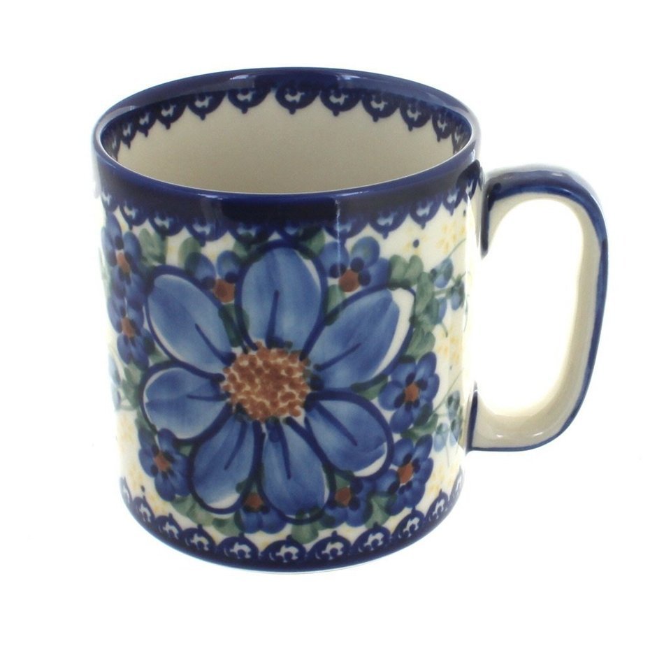 Polish Pottery Daisy Surprise Coffee Mug