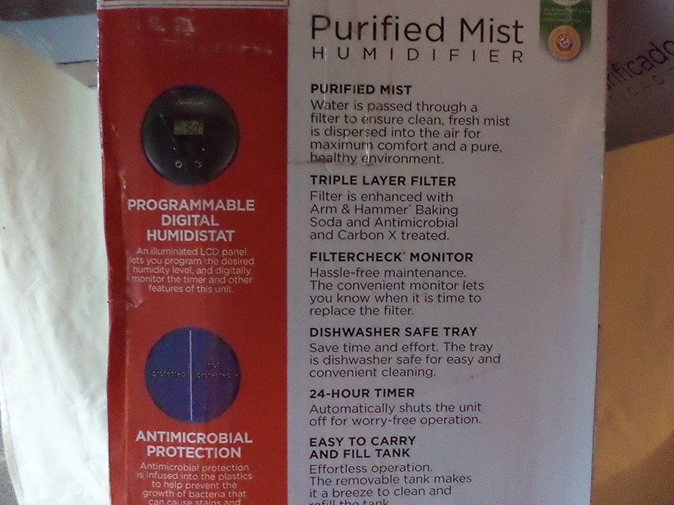 Sunbeam Cool Mist Humidifier N8