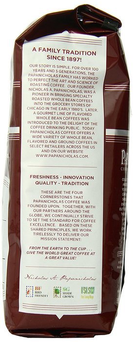 PapaNicholas Coffee Whole Bean Coffee, Italian Espresso, 10 Ounce N17
