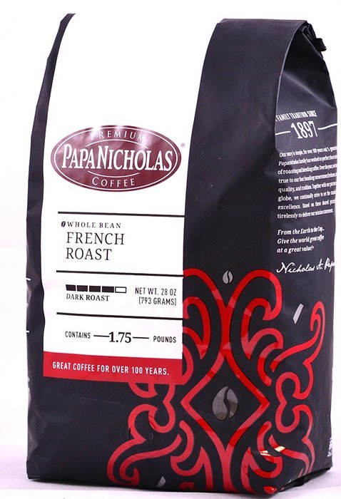 PapaNicholas Coffee Whole Bean Coffee, Italian Espresso, 10 Ounce N22