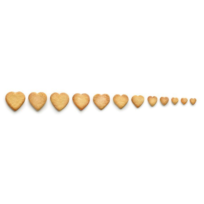 Lekue Cookie Cutter Puzzle, Hearts, Red N8