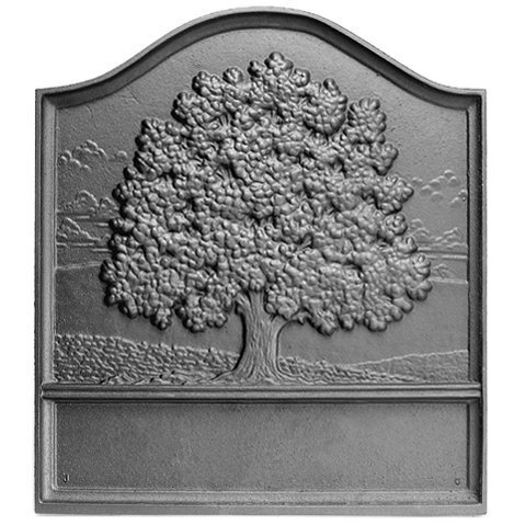 18" x 20" Plain Great Oak Fireback