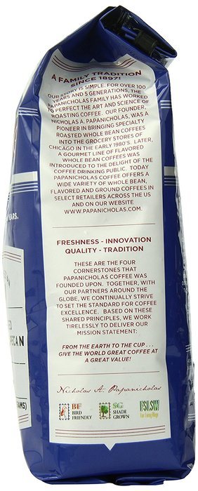PapaNicholas Coffee Whole Bean Coffee, Italian Espresso, 10 Ounce N24