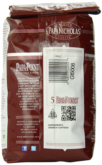 PapaNicholas Coffee Whole Bean Coffee, Italian Espresso, 10 Ounce N26